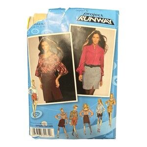 Simplicity 2756 Project Runway Blouse‎ & Skirt Sewing Pattern Women 4-12 Cut